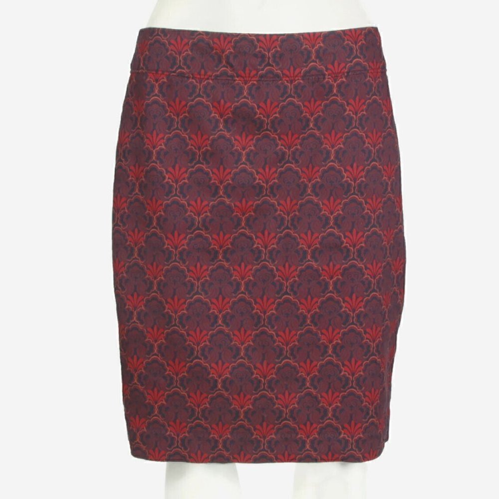 Loft Women's Size 4 Petite Pencil Skirt Art Deco Purple Pink Orange Geo Floral